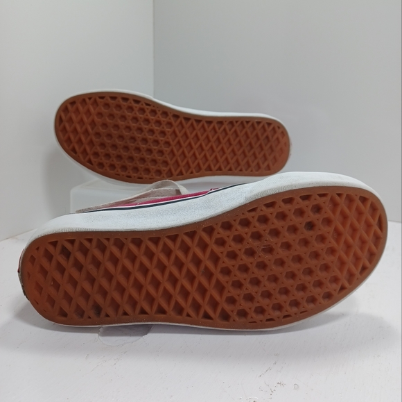 VANS Off The Wall Sk8-Hi Red/Fuschia High Top Sneakers Shoes Mens 3.5 / Womens 5 - Picture 7 of 9